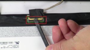 Disconnect display cable.