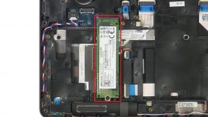 Unscrew and remove Solid State Drive.