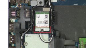 Disconnect and remove WLAN Card.