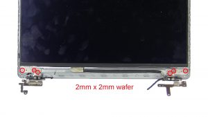 Unscrew and remove Hinges (6 x M2 x 2mm wafer)(2 x 