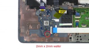 Unscrew and remove Daughter Board (1 x M2 x 2mm wafer).