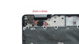 Unscrew and remove Power Button.