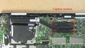Unscrew and remove Heatsink (4 x captive screws).