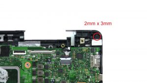 Unscrew and disconnect DC Jack (1 x 
