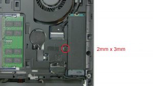 Unscrew and remove bracket and Solid State Drive (2 x 