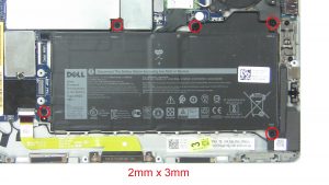 Dell Latitude 7200 2-In-1 (T04J001) Battery Removal Tutorial