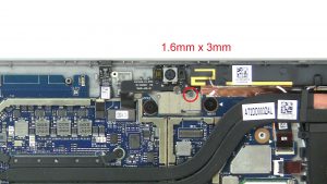 Unscrew and disconnect Rear Facing Camera (1 X 1.6mm x 3mm).