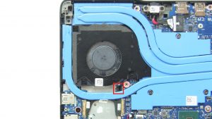 Unscrew and disconnect GPU Cooling Fan (3 x 2mm x 2.5mm).