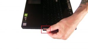 Use fingers to release and slide out SD Card.