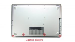 Remove bottom base screws (7 x M2.5 x 7mm)(2 x 