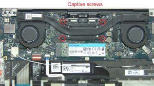 Unscrew and remove Heatsink ​(4 x captive screws)