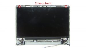 Unscrew and turn over LCD Panel (2 x M2 x 2mm) (2 x 