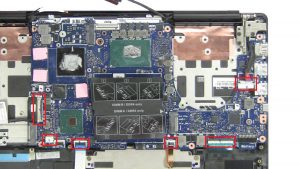 Unscrew and remove Motherboard.