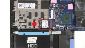 Unscrew and remove M.2 2230 SSD (1 x 