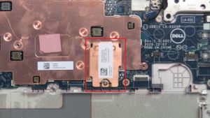 Unscrew bracket and remove M.2 SSD (1 x 