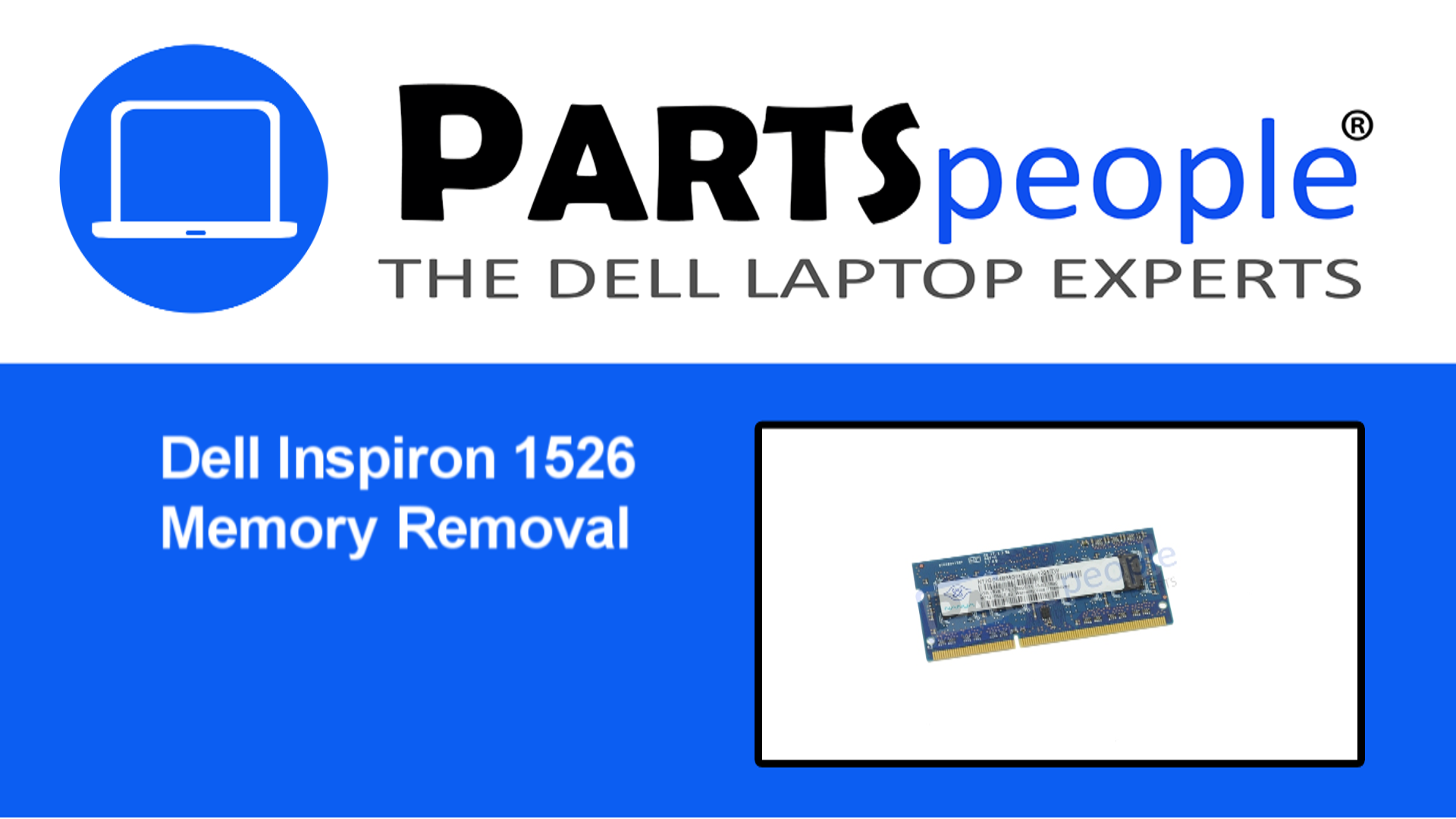 Gently pull the 1525/1526 memory stick out of the memory slot. 