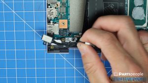 Remove the DC jack screw (1 x M2 x 3mm).