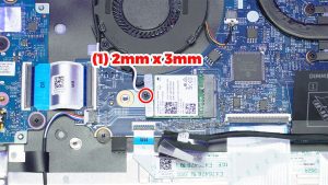 Remove the WiFi card screw (1 x M2 x 3mm).