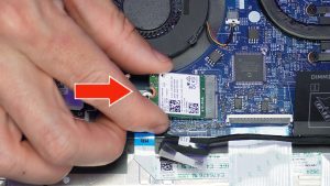 Remove the WiFi card screw (1 x M2 x 3mm).