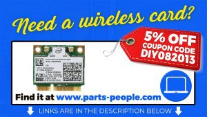 Need a wireless card? Visit us at www.parts-people.com