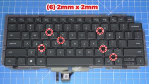 Unscrew and remove the Keyboard.