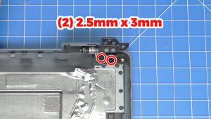 Unscrew and remove the LCD Screen Hinges (4 x 