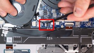 Unscrew and disconnect the Cooling Fan.
