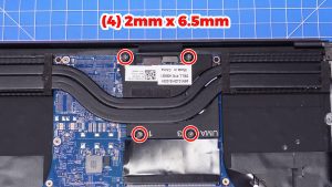 Unscrew and remove the Heatsink (4 x 2mm x 6.5mm).