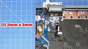 Unscrew and remove the USB/Audio/SD IO Board (1 x 