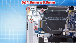 Unscrew and remove the USB/Audio IO Board (4 x 