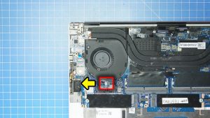 Remove the left cooling fan.