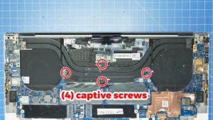 Unscrew and remove the Heatsink (4 X captive screws).