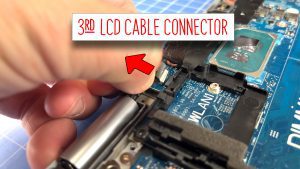Pull out the 3rd LCD cable connector.