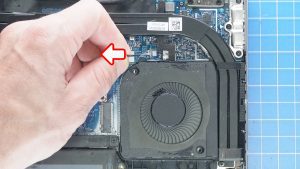 Unscrew and disconnect the Cooling Fan (2 x 