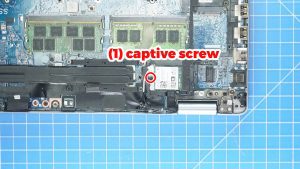 Unscrew and remove the Wifi bracket (1 x captive screw).