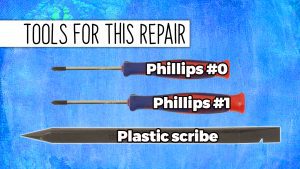 Use a Phillips #1  Screwdriver to loosen the 