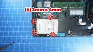 Unscrew and remove the Hard Drive or Hard Drive Filler (4 x 
