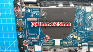 Unscrew and remove the I/O Circuit Board (3 x 2mm x 2.5mm).