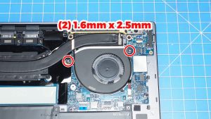 Unscrew and remove the Cooling Fans (4 x 