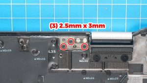 Unscrew and remove the LCD Display Assembly (6 x 