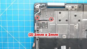 Unscrew and remove the Power Button (2 x 