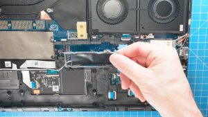Remove the primary SSD frame.