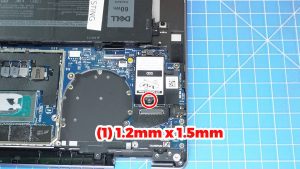 Unscrew and remove the SSD shield (1 x 1.2mm x 1.5mm).