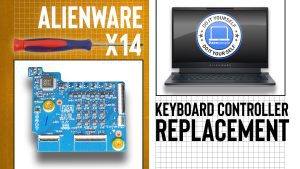 Unscrew and remove the keyboard controller board (2 x 1.6mm x 1.5mm).