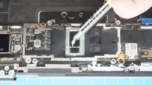 BEFORE REINSTALLING YOUR HEATSINK: Apply a small amount of thermal paste to the CPU chips.