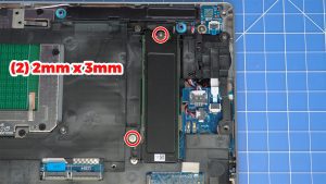 To remove the 2280 SSD: Unscrew and remove the thermal plate and SSD holder (2 x M2 x 3mm).
