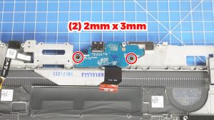 Unscrew and remove the I/O Board (2 x 