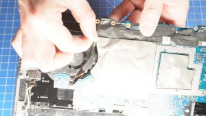 Unscrew and remove the Motherboard (9 x 