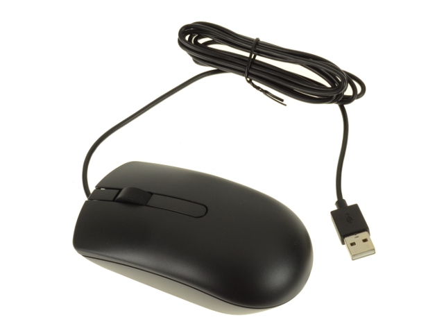 New Dell OEM MS116 Black 3-Button USB Optical Mouse 09NK2