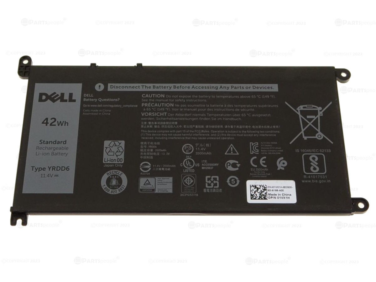 Tilskynde Berolige Mob Dell OEM Inspiron 14 5481 2-in-1 42Wh 3-cell Battery YRDD6